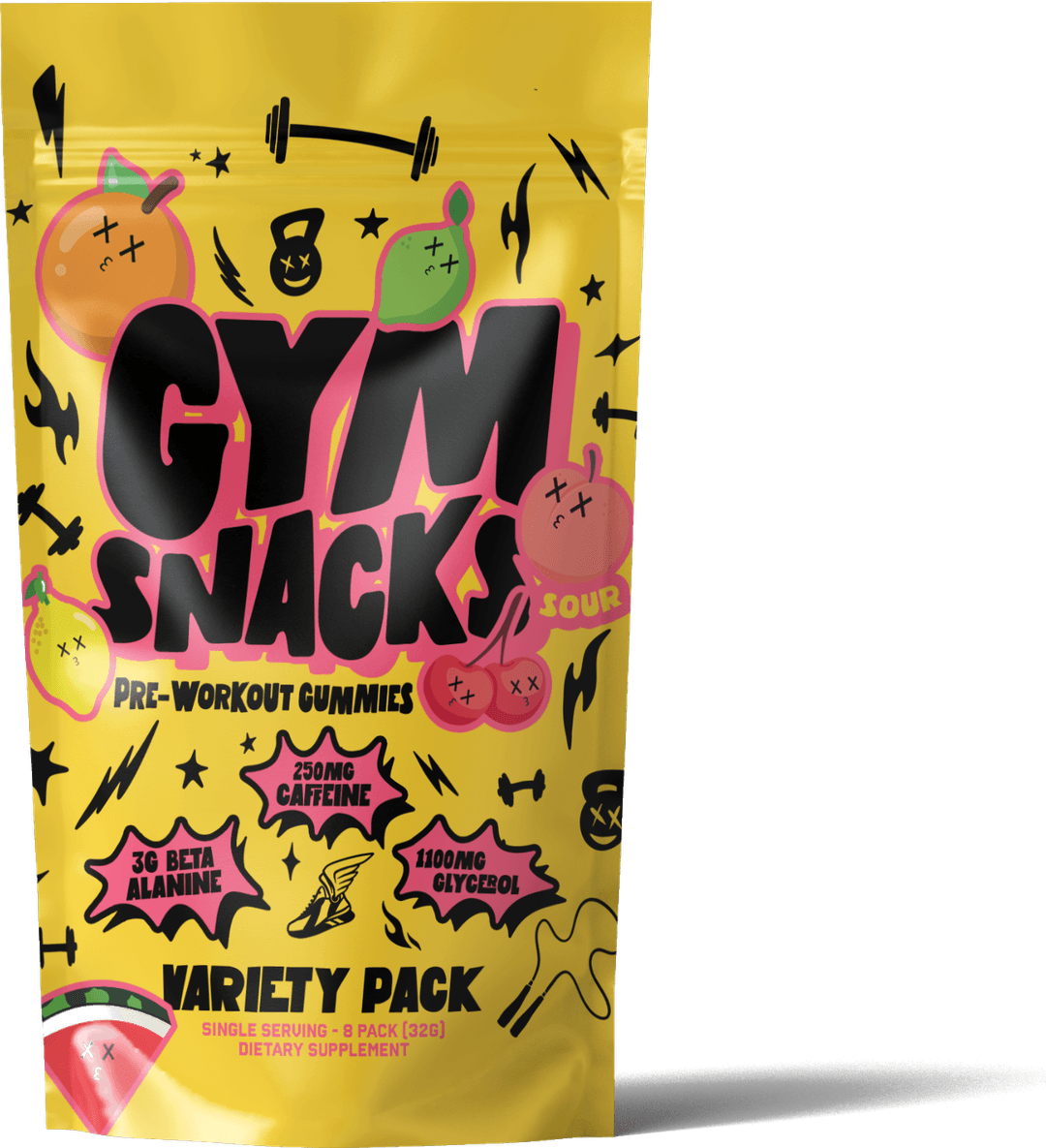GymSnacks Pre-Workout Gummies Variety Pack